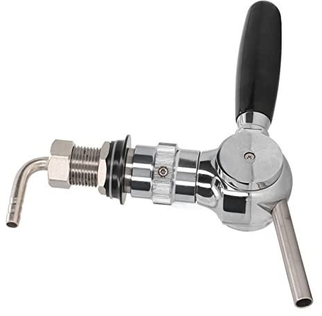 Phefop Grifo para Barril de Cerveza Grifo de Control de Velocidad de Acero Inoxidable para Bar en Casa, Grifo Dispensador de Cerveza Cromado para Bares, Hoteles y Restaurantes