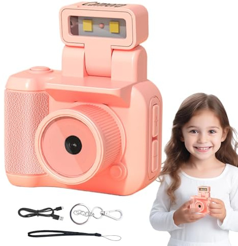Piccola fotocamera vintage - Fotocamera digitale - Videocamera video snap vintage 1080p, registratore video multifunzionale, videocamera vintage compatta portatile Vlogging, registrazione