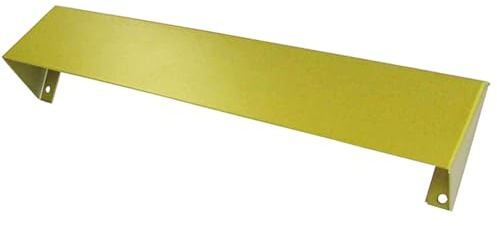 Keypak 344mm Letterbox Security Cowl – Anti-Fishing Guard & Letter Box Security Plate for uPVC, Composite & Timber Doors (Dark Gold)