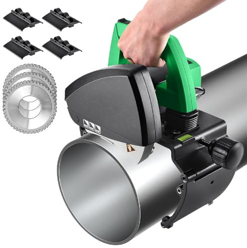 Tagliatubi manuale automatico con 3 lame in acciaio inox per tubi in acciaio e plastica, velocità regolabile per taglio preciso