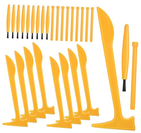 UKCOCO 1 Juego Kit de Herramientas de Excavación para Set Completo de Excavación Arqueológica con Martillo Cinceles y Pinceles Herramientas y Versátiles para Pequeños Arqueólogos