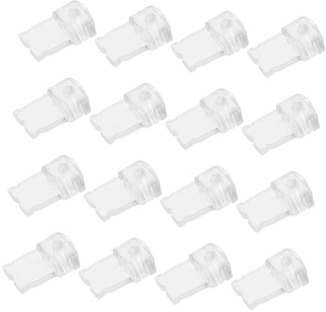 DOITOOL 20pcs Transparent Phone Charging Dust Plugs PVC Protective Port Covers Compact Grime Guards Compatible with Lightning Port Cellphone Accessories