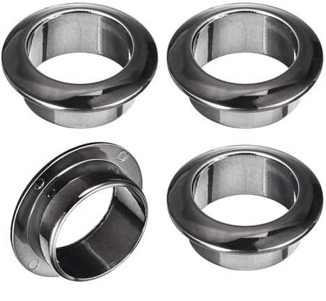 Unifizz 4Pcs Desk Cable Hole Cover 25 mm ABS Round Wire Cord Grommet Plug Cap Cable Organizer for Office Desk and Furniture, Black