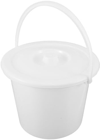PAMINGONO Orinal Portátil de Plástico 3000 Ml con Asa y Tapa, Urinario a Prueba de Fugas con Escala de Medición para Hospital, Ancianos y Cuidado Domiciliario, Recipiente Médico