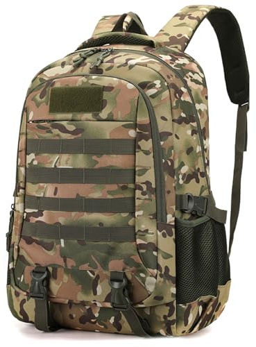Jorzer Mochila de camuflaje Mochilas de caza para hombres Mochila al aire libre Camo Gran capacidad Caza Ligero Deportes al aire libre Pesca Bolsa de camping para hombres.
