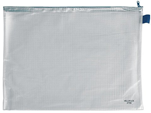 VELOFLEX - Reißverschlusstasche DIN A3 aus PVC Transparent