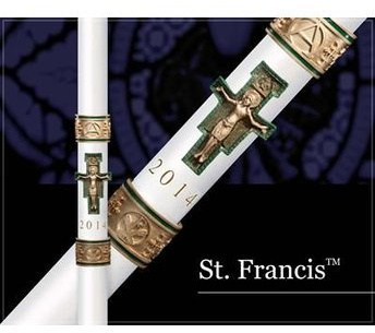 Cross of St Francis Paschal Candle