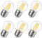LVWIT Lampadine LED E27 Luce Calda 2700K, Lampadina LED Filamento 4W Equivalenti a 40W, 470LM, Lampadine Luce Calda, Mini Globo G45 Stile Vintage,Risparmio Energetico,Non Dimmerabile, Pacco da 6 Unità