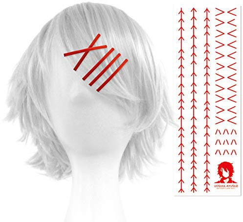 Perücke Haarklammern Tattoo Tokyo Ghoul Juzo Suzuya Juuzou