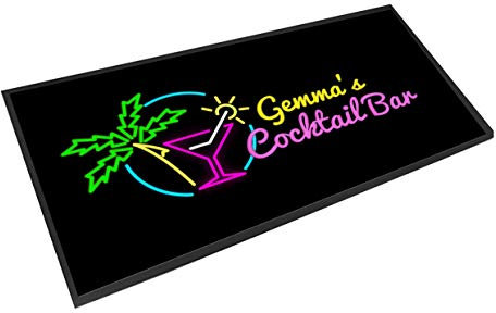 Tapis de bar personnalisé - Tapis de pub en palmier