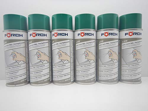 FORCH TÜRKISGRÜN GRÜN TÜRKIS RAL 6016 Lack LACKSPRAY Spray SPRAYDOSE 400ML (6)