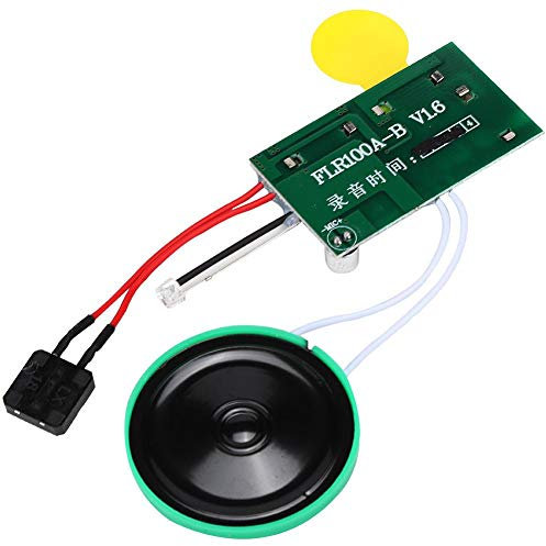 Annadue DIY Audiokartenmodul Lichtsensor DIY Grußkartenmodul Soundmodul Batterie Lautsprechertaste mit Mikrofon(Loop)