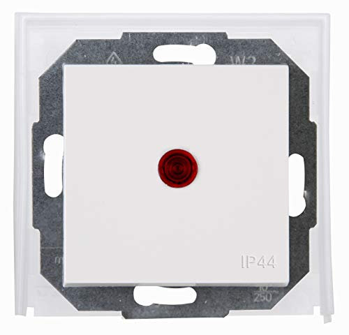 Kopp Pure White Athenis Flush-Mounted Wet Room Change/Control Switch, 699429081