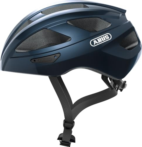 ABUS Rennradhelm Macator - sportiver Fahrradhelm für Einsteiger - auch für Zopfträger/-innen - für Damen und Herren