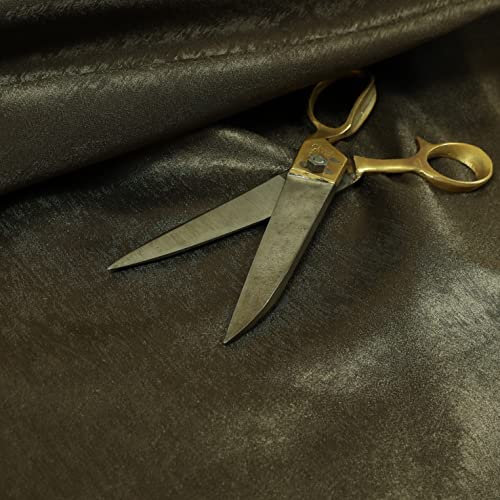 Tessuti per tappezzeria in ciniglia spazzolata tinta unita, di qualità, colore marrone (campione 10 cm x 8 cm)