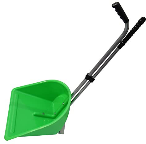 Secure Fix Direct Horse Poop Scoop and Rake (Manure Equestrian Heavy Duty Lightweight Green)