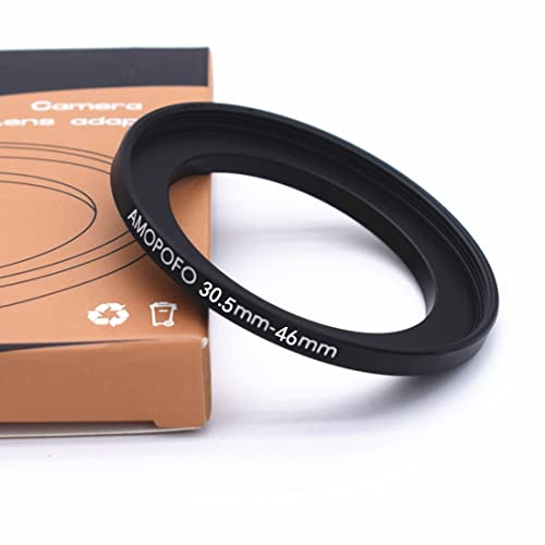 30.5mm Objektiv Konverter 46mm Kamera Filter Ring,Kompatibel mit Allen 30.5mm Kamera objektiven zu 46mm UV,ND,CPL Zubehör,Aus CNC gefrästem Material (30.5mm-46mm)
