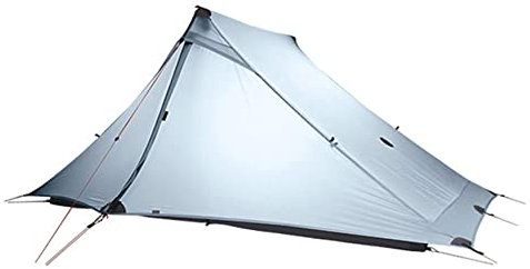 2 Pro Tent 2 Personen Ultraleichtes Campingzelt für den Außenbereich 3/4 Season Professional 20D Silikonbeschichtetes Zelt (3 Season Grey)