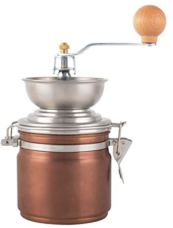 La Cafetière Stainless Steel Coffee Grinder, Copper Finish, Brown