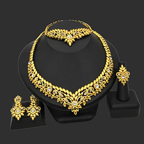 BEDT Indische Brautschmuck-Sets Hochzeit Dubai Goldkette Afrikanischer Äthiopischer Pakistanischer Schmuck Für Frauen Set Brautjungferngeschenk