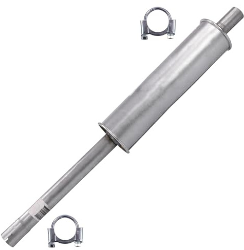 ATEC Germany Auspuff Schalldämpfer Set 1x Mittelschalldämpfer, mit | Kompatibel mit: VW GOLF III, GOLF III Cabriolet, GOLF III Variant, VENTO