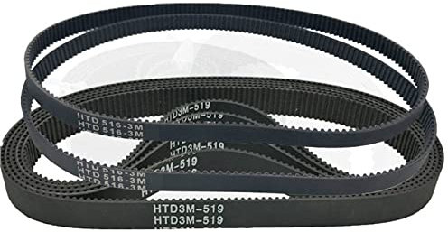 Dauerhaft 10 Stück HTD Zahnriemen, HTD3M495/501/504/510/513/516/519/522 Breite 8/10/12 mm Synchronriementeilung mit geschlossener Schleife 3 mm (Größe : 510mm, Farbe : 8mm)