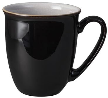 Denby Stoneware Elements Black Coffee Beaker Mug