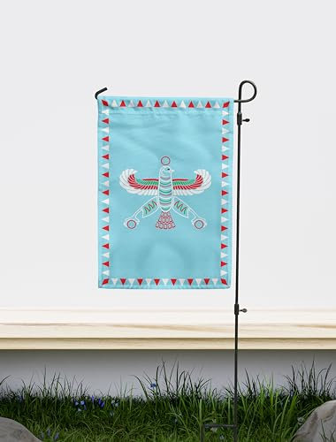 Bandiera standard da giardino Achemenid Falcon | Stampa dal design unico su entrambi i lati | Made in EU (30 x 45 cm)