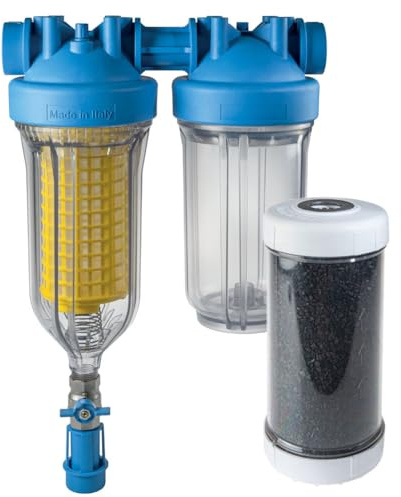 HYDRA BIG DUO Rainmaster Filtre à eau de pluie 1 pour fontaine avec boîtier de filtre à eau et filtre