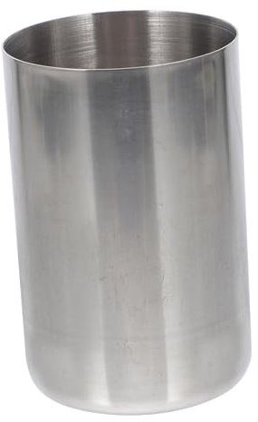 GLEAVI 1 Pieza vaso medidor de acero inoxidable taza de medicina de acero inoxidable taza de medicina de metal tazas de herramientas de laboratorio Plata