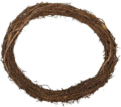 Rustic 16-Inch Highly Fragrant Cinnamon Wreath with Natural Heather Sprigs – Hand Scented – Farmhouse Kitchen Accent, Witchy Halloween Décor, Cozy Holiday Home Decoration, Door Protection & Charm