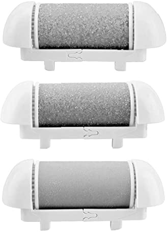 3 PCS Replacement Roller Head for Electric Callus Remover for Feet Pedicure Kit Refill Rollers Extra Coarse Regular Coarse Fine Coarse (3pcs Different Coarse)