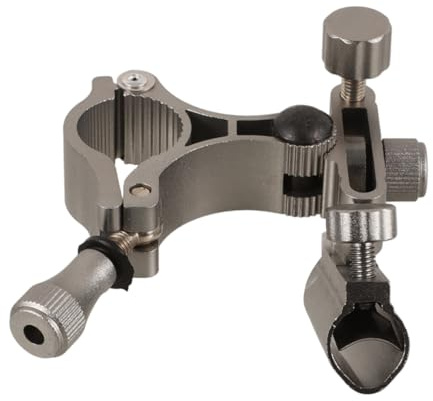 PACKOVE Aluminium Angelstuhl Zubehör Köderablage und Fischkescherhalter mit Schnellverschluss 25mm Rohrdurchmesser für Angelausrüstung und Camping