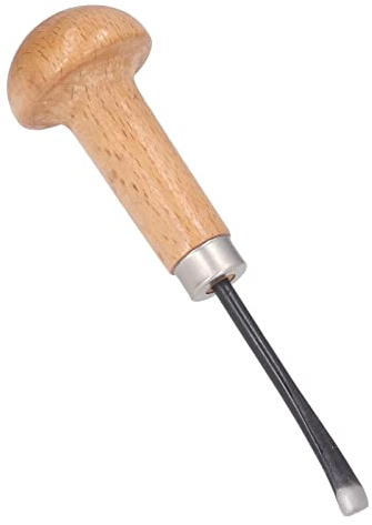Jeanoko Cincel para Tallar Madera, Hoja de Acero Duradera para Corte y Tallado Fino, Cincel Manual para Palear Material de Carpintería, de Haya, 1x para Tallar Madera