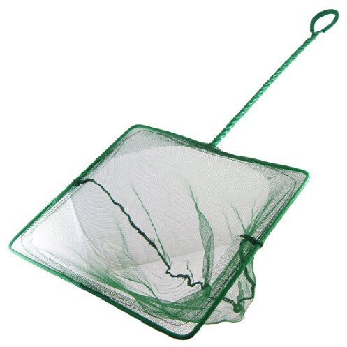 sourcing map 27,9cm Tiefe grün Nylon Metallgriff Aquarium Fisch Garnelen Net DE de