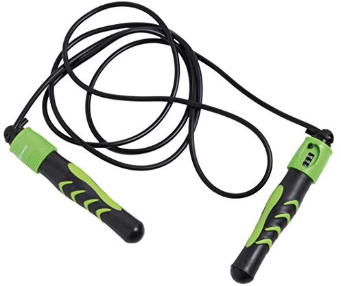 Schildkröt Springseil Jump Rope mit Zählwerk, Schwarz-Anthrazit, in 4-Farb Karton