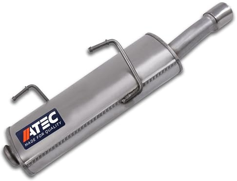 ATEC Germany 1x Silencieux arrière Compatible avec PEUGEOT 206 CC (2D), 206 bicorps (2A/C), 206 SW (2E/K)