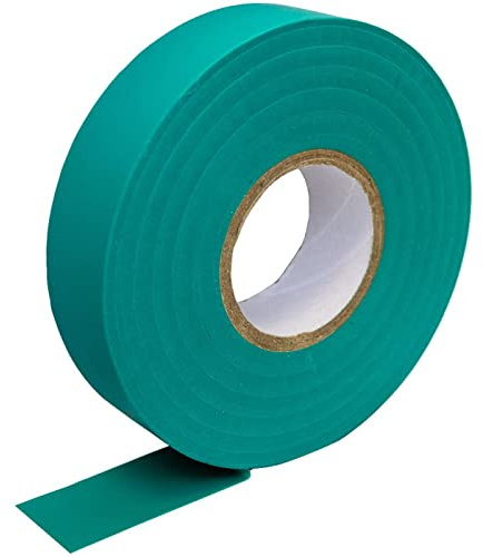 Lumonic 1 rollo Cinta aislante PVC 19mm x 33m cinta adhesiva verde Isotape I Adecuado para electricistas y aficionados I Cinta aislante en varias longitudes y colores