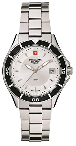 swiss alpine military Damen-Armbanduhr Analog Quarz 7740.1 Edelstahl