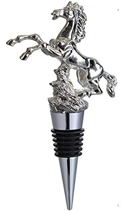 Silver Horse Wine Bottle Stopper - Beautiful Wine Stopper, Novelty Reusable Bottle Stopper, Christmas Champagne Wine Soda Stopper Keep Fresh Gift for Wine Lovers