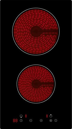 electriQ 30cm 2 Zone Plug In Ceramic Hob