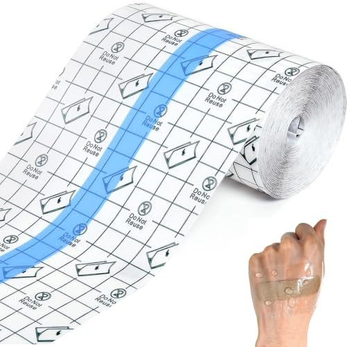 Ysimple Waterproof Second Skin Bandage 15cm x 5m, Tattoo Aftercare Tape | Adhesive Bandage Dressing Tape, Protective Clear Adhesive Bandages, for Tattoo Aftercare, Recovery, Keep Wound, Fexed Plaste