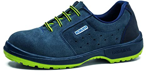 Robusta Calzature Sicurezza, ACEBO S1+P+SRC Acciaio 35/50 Unisex-Adulto, Blu, 49 EU Larga