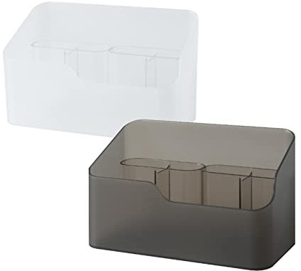 Make Up Organizer, 2 Stück Kosmetik Organizer mit Pinselhalter Abnehmbaren, Wasserdichter Kosmetik Aufbewahrung Schminktisch Organizer für Badezimmer Spiegelschrank Schreibtisch Make Up Aufbewahrung