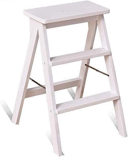 Stuhl für Erwachsene, einfach und multifunktional, praktisch, zusammenklappbar, Tritthocker aus Massivholz, für Haushalt, Küche, Garten, Klettern, hoher Hocker, Holzleiter, Sitzhocker, tragb