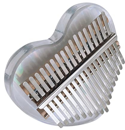 BESTonZON Mini-kalimba Aus Acryl Mit Tasten Daumenklavier Für Anfänger Fingerklavier Als Musikinstrument Einfach Zu Spielen Und Tragen