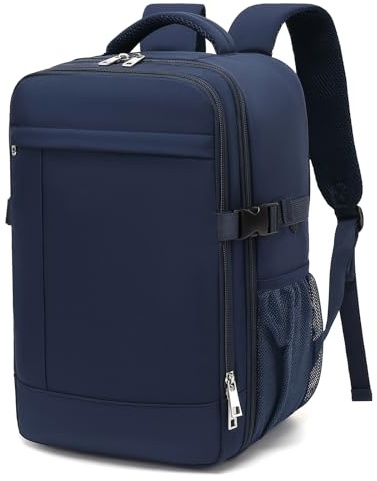 Handgepäck Rucksack 40x20x25 für Ryanair Rucksack Handgepäck Flugzeug mit Durchleitung 45 x 36 x 20 Tasche Reiserucksack Klein mit Eine Diebstahlsichere Backpack für Herren Damen, 14 Zoll Laptop
