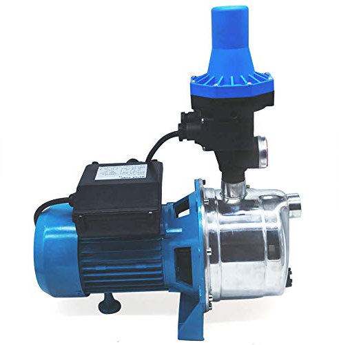 1100W Universal Kreiselpumpe Druckschalter Gartenpumpe Hauswasserautomat 3600L/h mit Pumpensteuerung (Druckschalter)