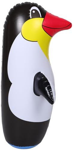 Besportble Inflatable Penguin Toy Large 27 Inch Cartoon Tumbler for Kids Outdoor Garden Decoration and Animal Theme Party