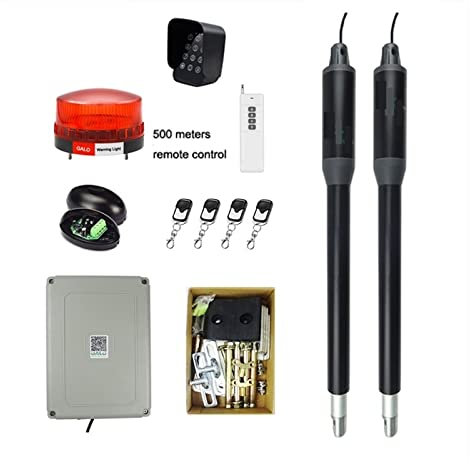 JOJIDE Apriporta Elettrico, Apricancello a Battente a Doppio Braccio Elettrico Automatico Forte Fino a 660 libbre Kit for Porte carrabili Hardware for vialetto,per cancello(Kit L)